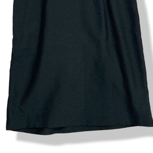 Co-Op Barney's New York Black 100% SILK Sleeveless V-neck Pleated Waist Size: 4 - Picture 7 of 9